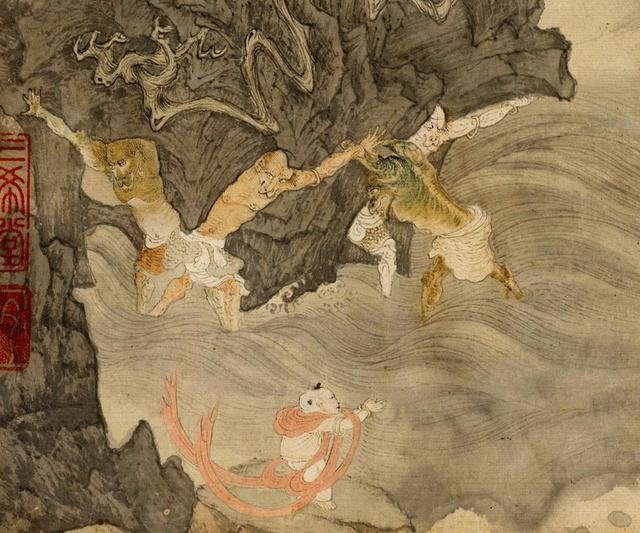 雲鵬 觀音像 明代佛画：丁云鹏绘五像观音卷_新浪图片