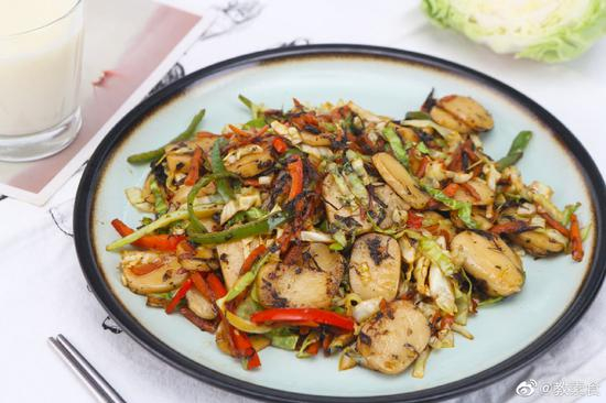 素食养生：什锦年糕（图）