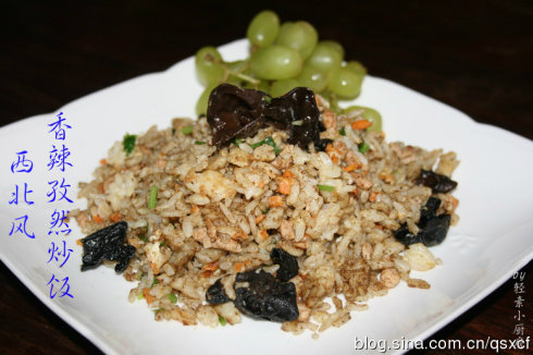 素食养生：香辣孜然炒饭