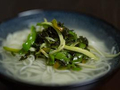 素食养生：青椒雪菜炒茭白丝
