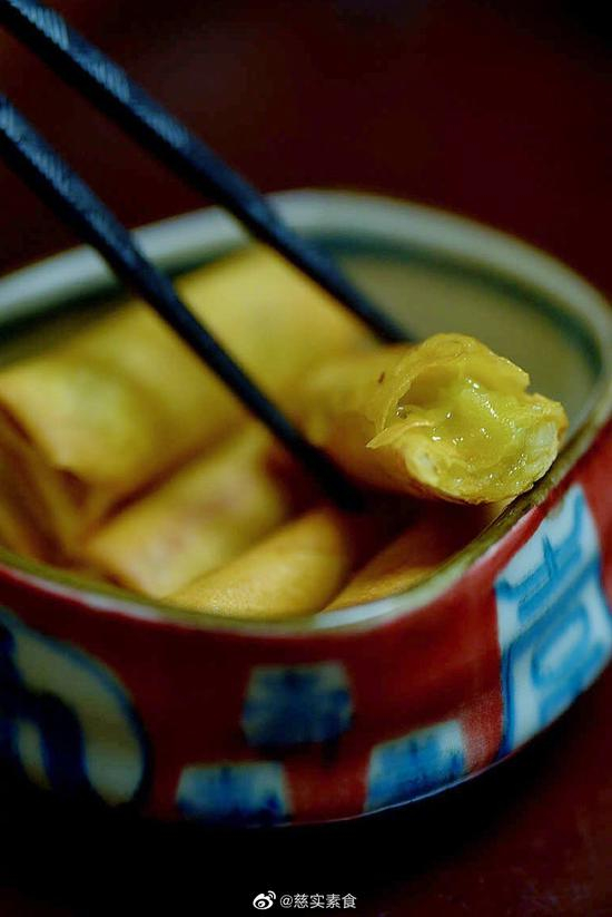 素食养生：立春素春卷