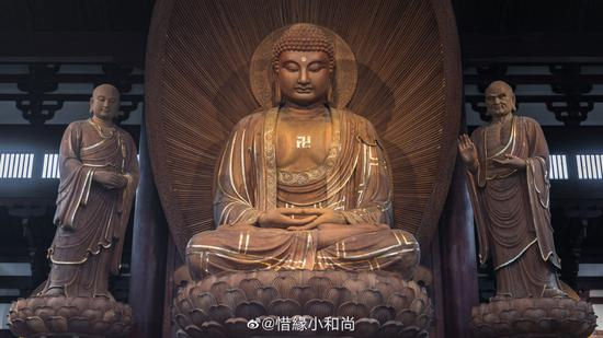 皈依是为了学习佛法，以佛为学习的榜样。（摄影：@惜缘小和尚）