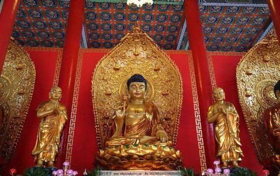 佛堂内佛像的安放方法