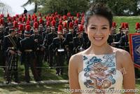 章子怡10年前,出席奥运圣火采集旧照