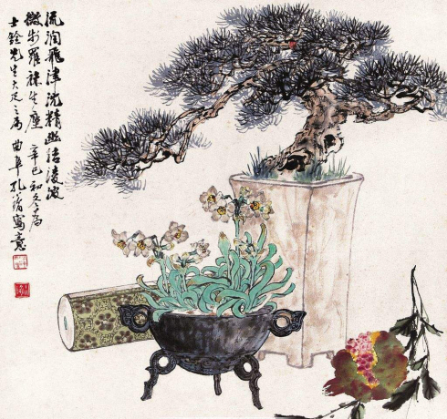 学习篇:中国画松树的绘画技巧学习