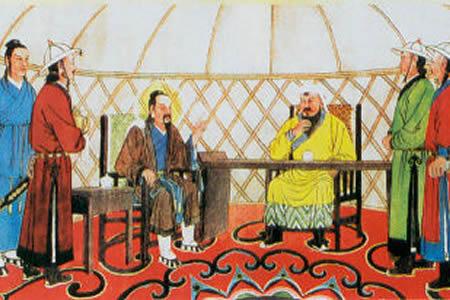 丘处机西游面见成吉思汗(绘画)