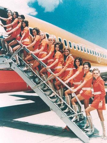 20世纪70年代美国西南航空公司的空姐