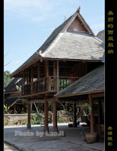 傣家竹楼一角