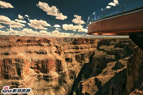 美国大峡谷与空中玻璃走廊相辅相成