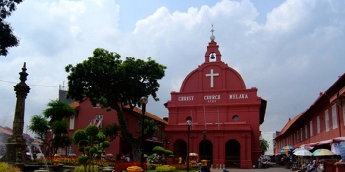 马六甲老城 荷兰红屋烙殖民印记 手机新浪网