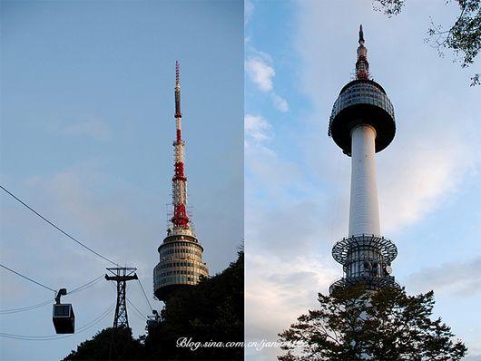 首尔的标志建筑，南山塔