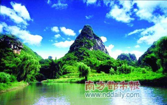 玉溪三洞景区，水非常清澈，景观优美。
