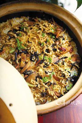 蛇丝腊味饭