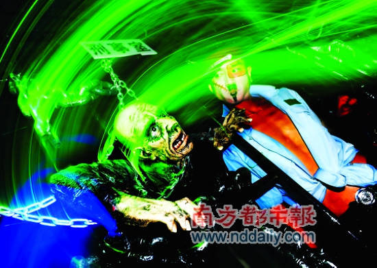 锦绣中华·民俗村里的刺激表演。