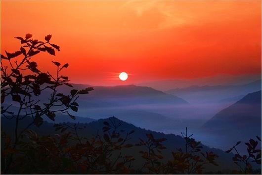 仙景台落日