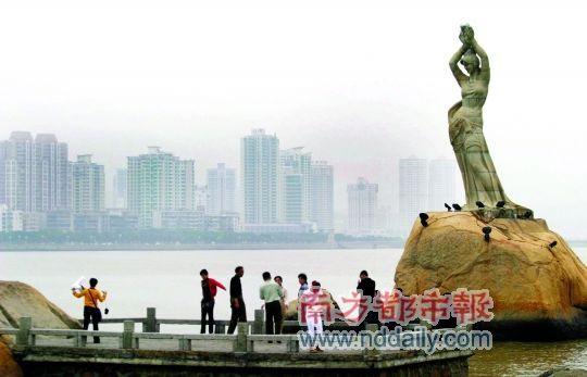 “渔女”已成为珠海标志性的景点。资料图片