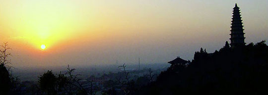 普救寺夕照