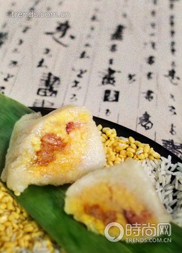 蛋黄咸肉粽