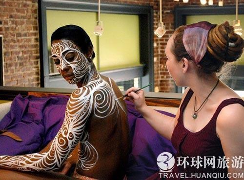 巴西人体彩绘