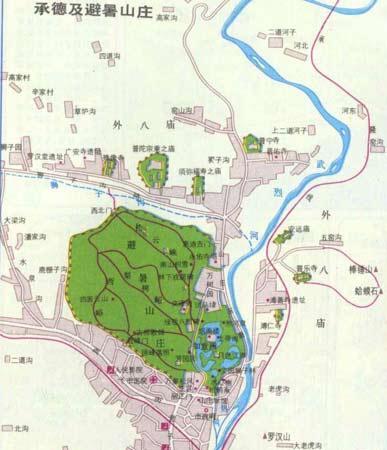 承德避暑山庄导游图