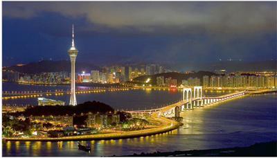 澳门塔夜景
