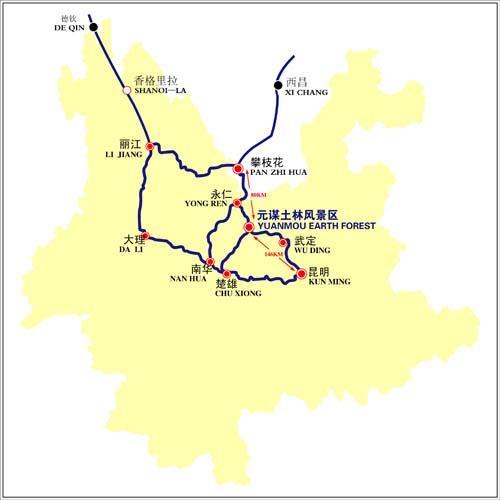 旅游线路图