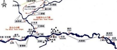 三峡游览图