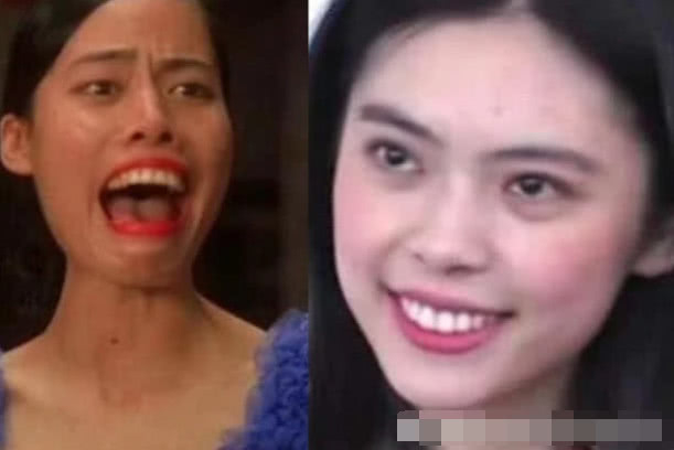 周星驰电影中的丑女,其实在现实中都是大美女,特别是龅牙珍