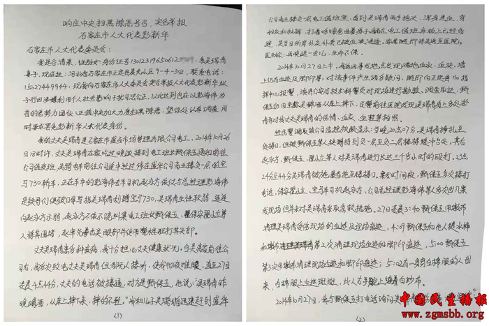 纵子行凶伪造虚假证供 石家庄市人大代表彭新华遭举报