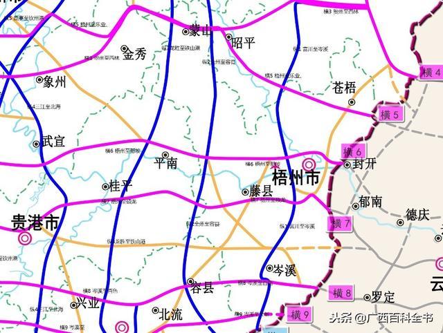 桂中高速线路图图片