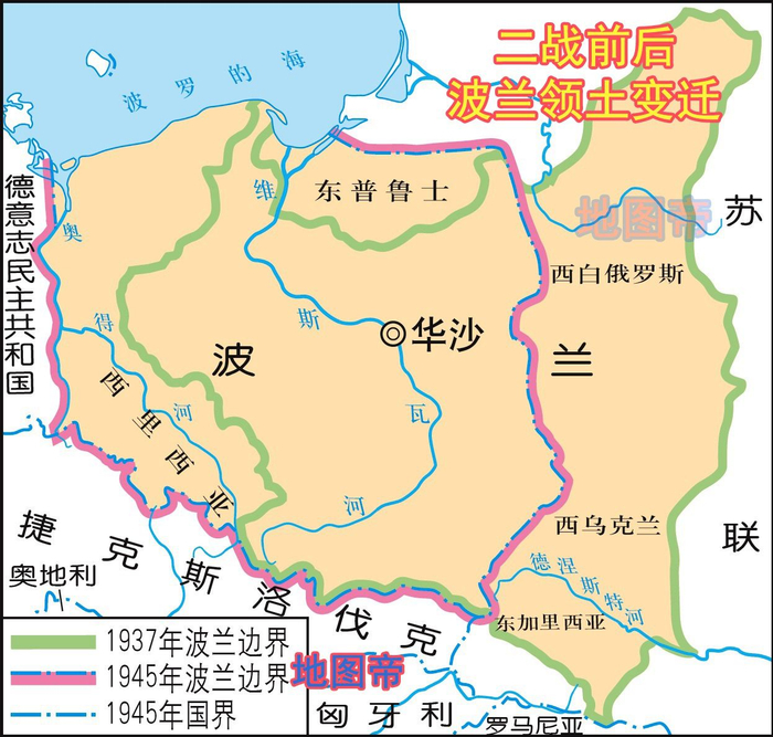 波兰面积如何从115万平方公里,缩水到31万平方公里?
