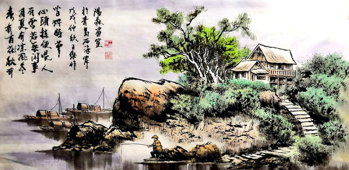 墨韵生辉——画家王维的山水画之魅