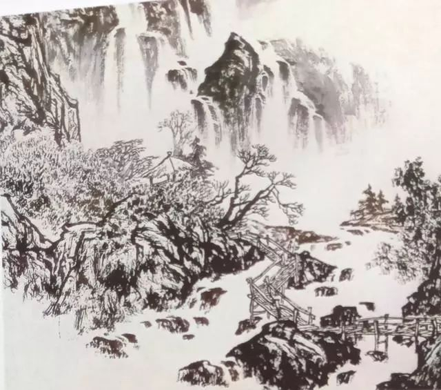 教你怎样画国画 云水的画法步骤|云和|画法|瀑布