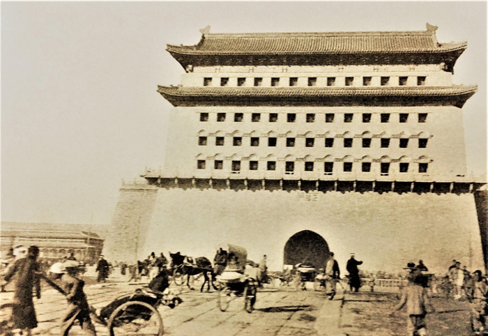 老照片:百年前的北京城,屡遭列强洗劫依旧屹立东方|丽正门|北京城|正阳门_新浪新闻