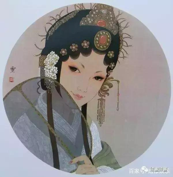 周雪戏曲工笔画:戏里美人,画里美人,诗里美人_新浪新闻