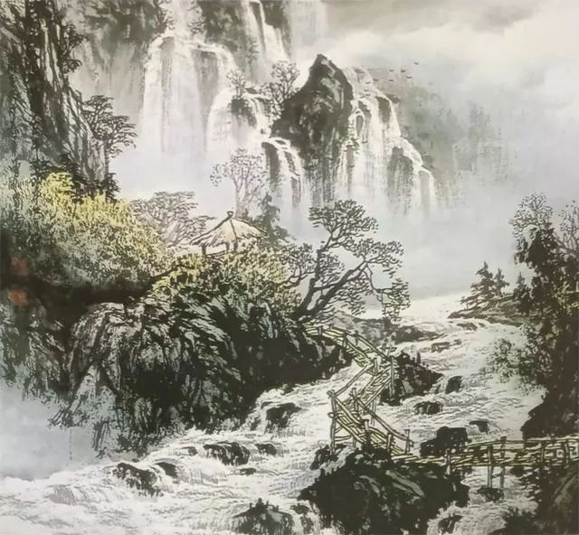 教你怎样画国画 云水的画法步骤|云和|画法|瀑布