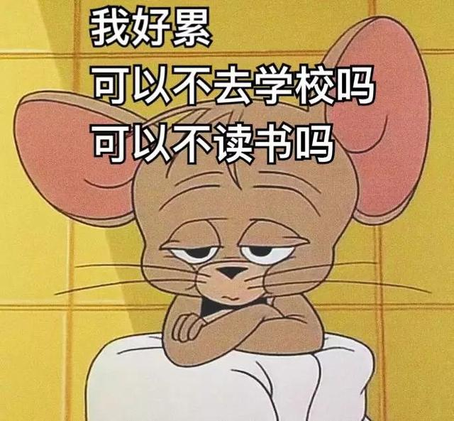 搞笑图片:又要去学校了,老子很不开心