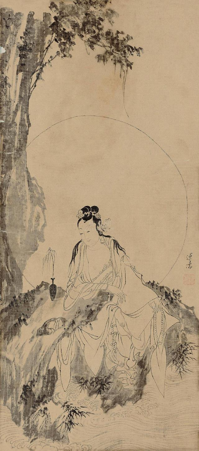 书画|观音菩萨(溥儒 绘)|佛教|佛像|母亲|愿望|人物_新浪新闻