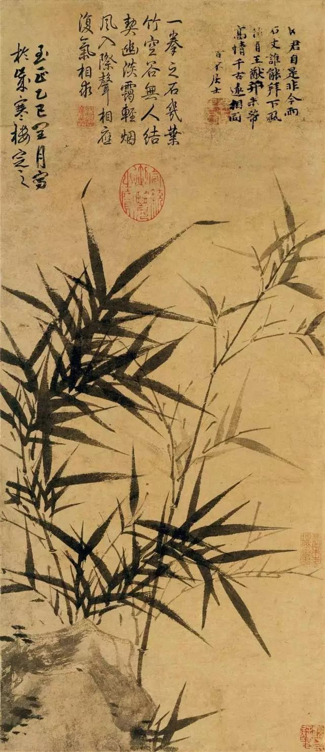 三竿墨竹万丈情顾安作品精赏