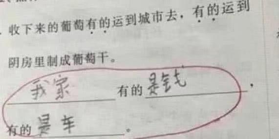 小学生造句太奇葩,老师笑岔气,家长羞见人,网友:人才
