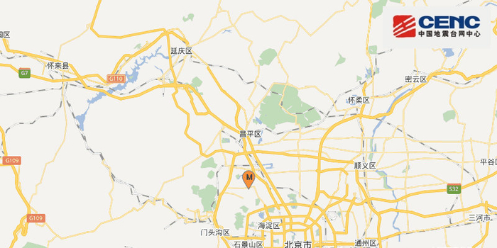 北京海淀区发生2.9级地震 震源深度17千米_手
