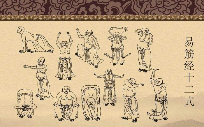 中医养生,经络养生,推拿按摩,揉腹,揉脐,达摩,易筋经