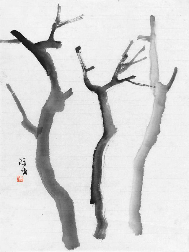 如何运用立干法和分枝法画好山水画中的树?