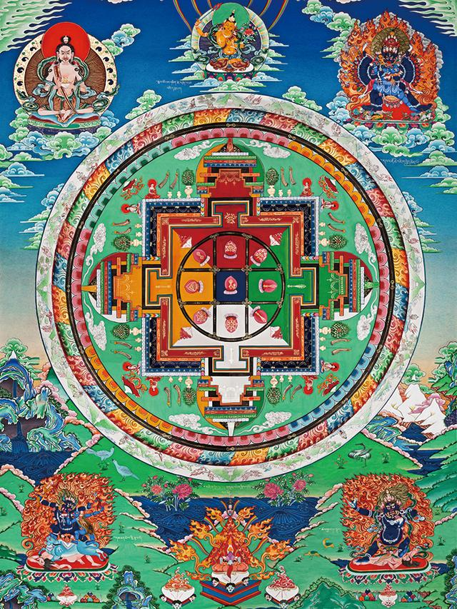 画多多|唐卡是藏族文化中一种独具特色的绘画艺术形式