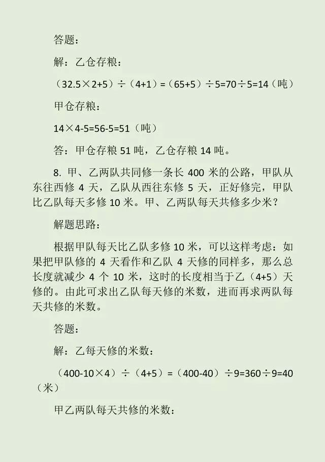小学数学应用题4步走,轻松解出50道经典应用题
