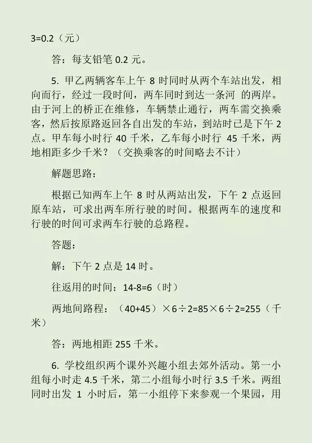 小学数学应用题4步走,轻松解出50道经典应用题