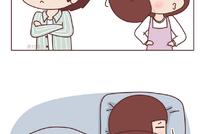 漫画:夫妻感情好不好,吵个架就见分晓