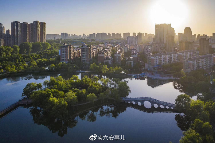 六安 航拍水上公园|水上公园_新浪新闻