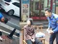 老人发病倒地城管上前施救 清醒后一路安全送回