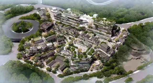 （五桂堂历史文化商业街区建成后效果图）